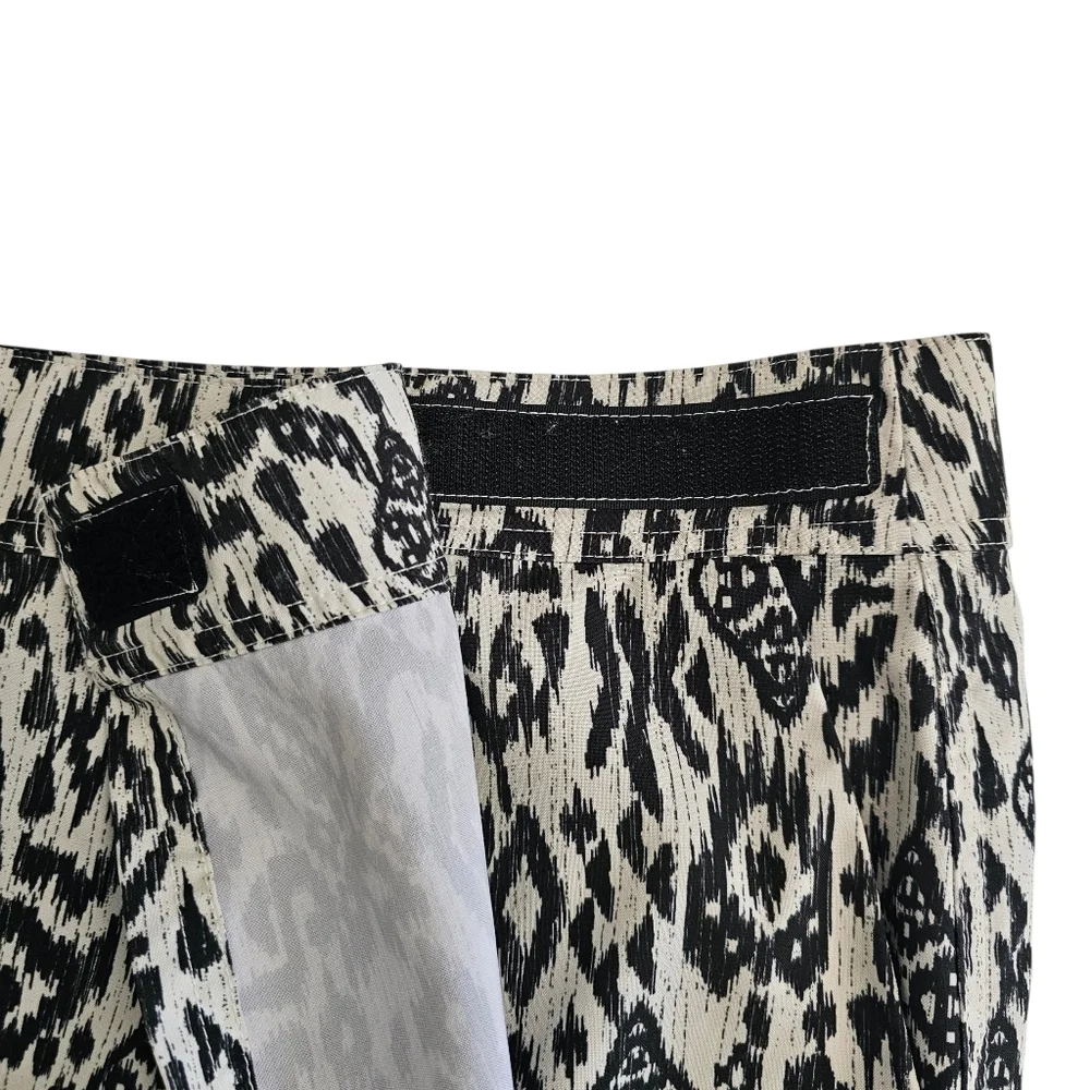 RipSkirt Hawaii Skirt Womens XL 16/18 Black Cream Length 4‎ Maxi Wrap Skirt